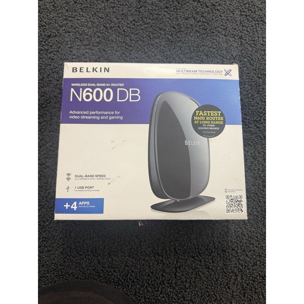 Belkin N600 DB 300 Mbps Dual Band Wireless N+ Router Missing 12v Pwr Supply